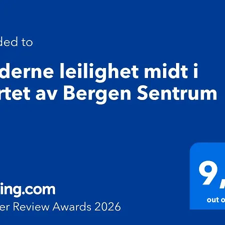 Appartement Moderne Midt I Hjertet Av Sentrum Bergen